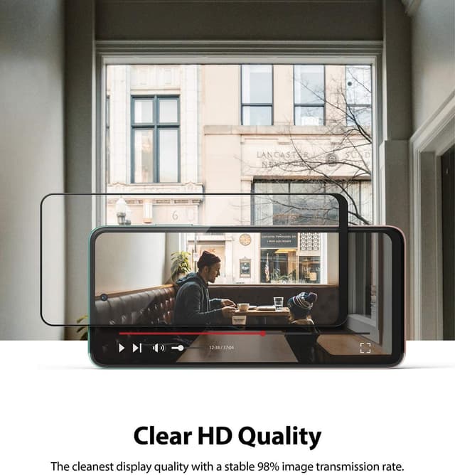 Ringke Compatible with Xiaomi Mi 10i 5G / Mi 10T Lite 5G Tempered Glass Screen Protector Invisible Defender Full Coverage Case Friendly [ Deisgned Screen Guard for Xiaomi Mi 10i 5G / Mi 10T Lite 5G ] - Black - Black