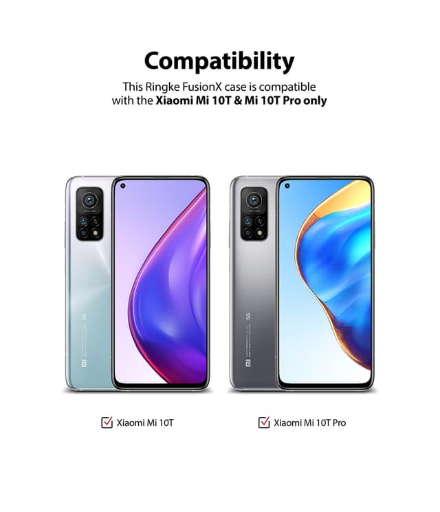 كفر لهواتف شاومي Ringke Cover Compatible with Xiaomi Mi 10T / Mi 10T Pro