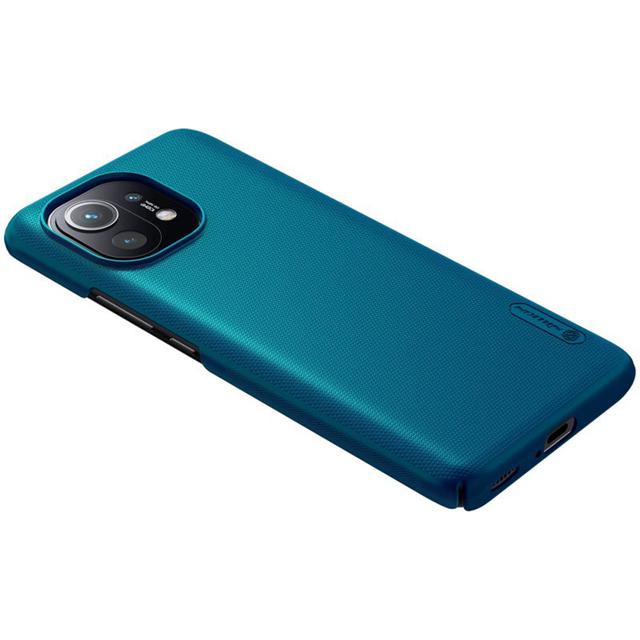 كفر موبايل Nillkin Cover Compatible with Xiaomi Mi 11 5G Case Super Frosted Shield Hard Phone Cover [ Slim Fit ]  - Blue - SW1hZ2U6MTIxNzU4