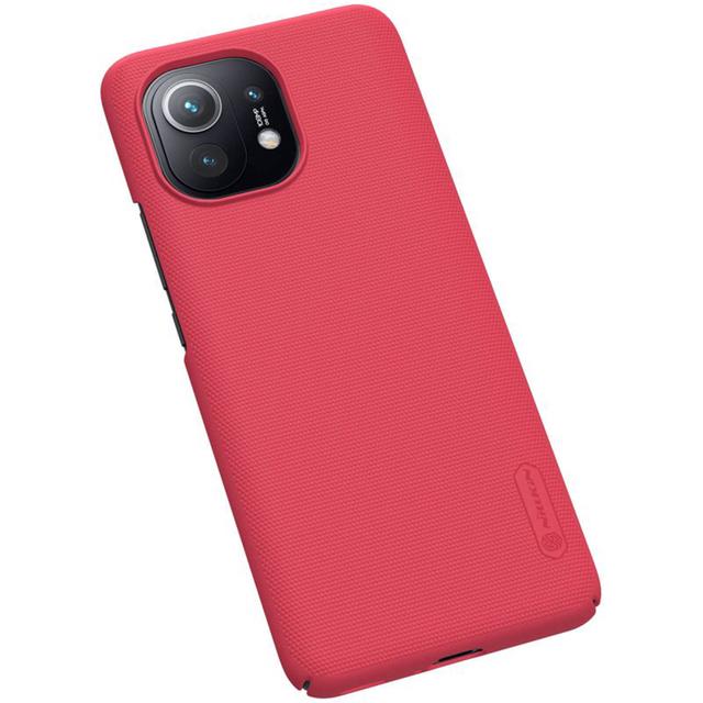 كفر موبايل Nillkin Cover Compatible with Xiaomi Mi 11 5G Case Super Frosted Shield Hard Phone Cover [ Slim Fit ]  - Red - SW1hZ2U6MTIxNjEx