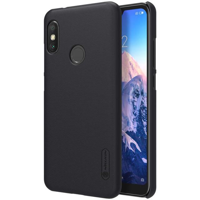 Nillkin Cover Compatible with Xiaomi Mi A2 Lite Case Super Frosted Shield Hard Phone Cover [ Slim Fit ] [ Designed Case for Xiaomi Mi A2 Lite / Redmi 6 Pro ] - Black - Black