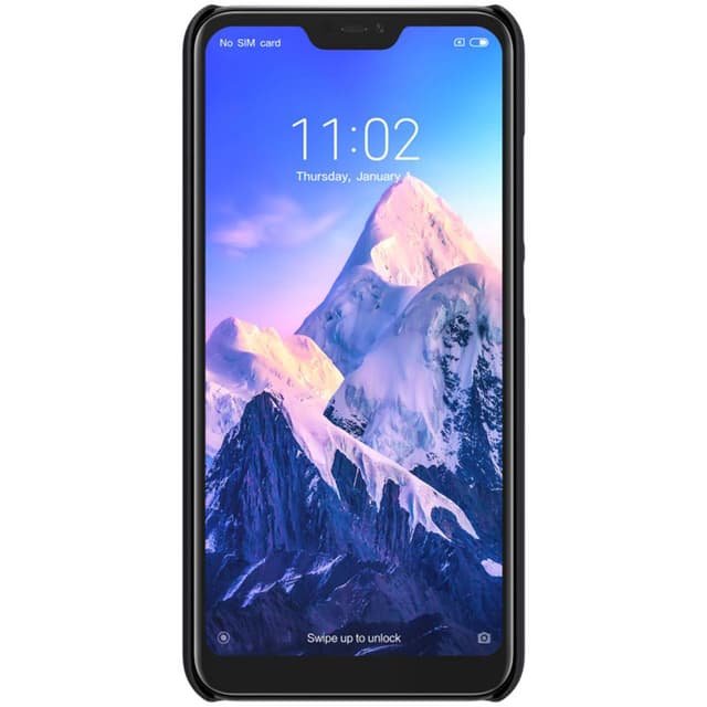 Nillkin Cover Compatible with Xiaomi Mi A2 Lite Case Super Frosted Shield Hard Phone Cover [ Slim Fit ] [ Designed Case for Xiaomi Mi A2 Lite / Redmi 6 Pro ] - Black - Black