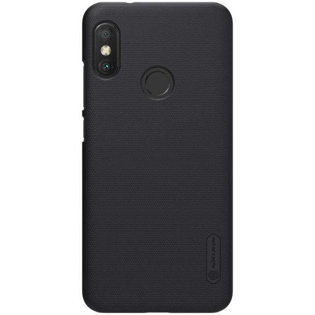 Nillkin Cover Compatible with Xiaomi Mi A2 Lite Case Super Frosted Shield Hard Phone Cover [ Slim Fit ] [ Designed Case for Xiaomi Mi A2 Lite / Redmi 6 Pro ] - Black - Black