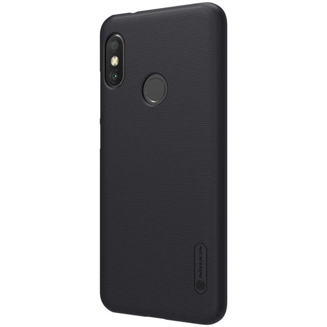 Nillkin Cover Compatible with Xiaomi Mi A2 Lite Case Super Frosted Shield Hard Phone Cover [ Slim Fit ] [ Designed Case for Xiaomi Mi A2 Lite / Redmi 6 Pro ] - Black - Black