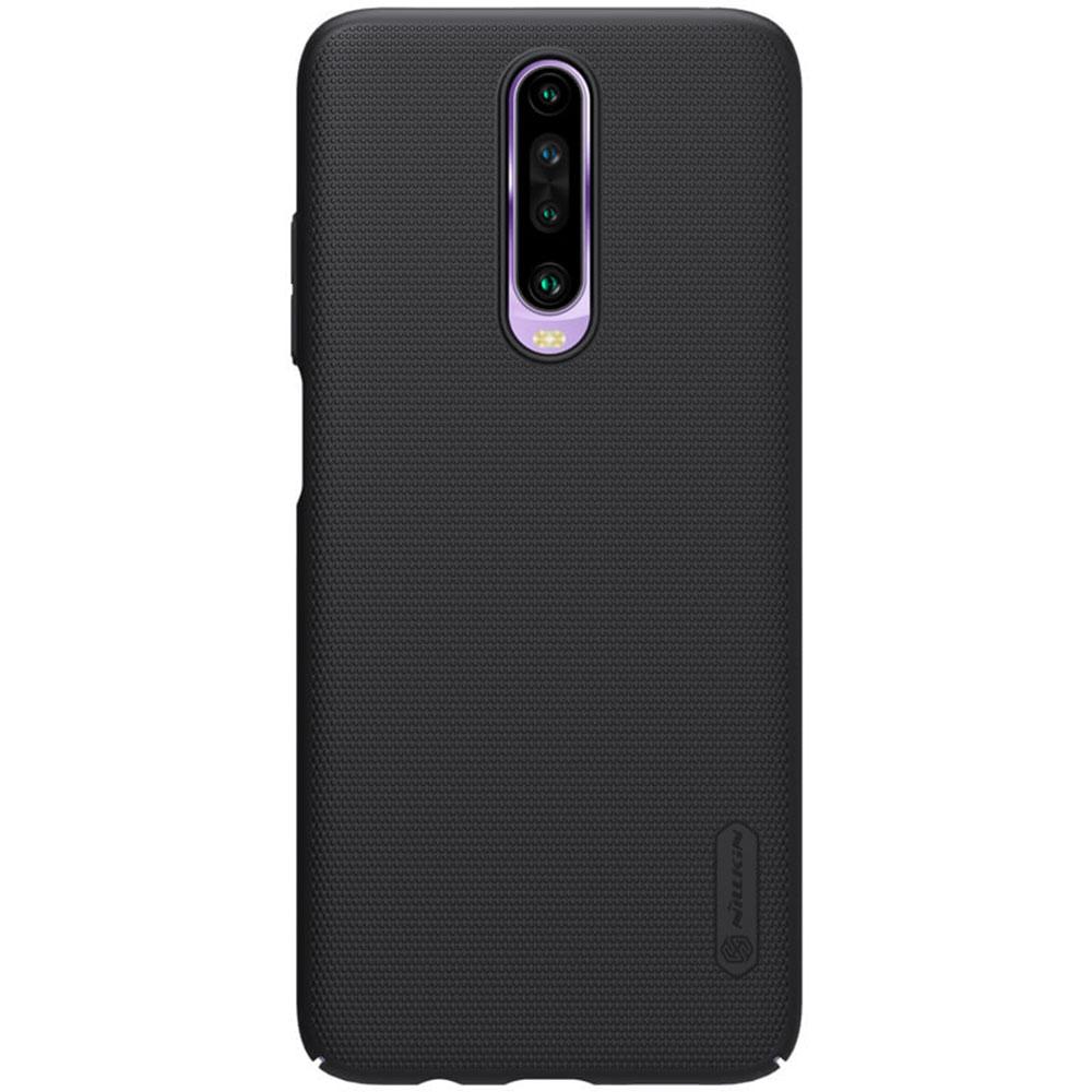 كفر موبايل Nillkin Xiaomi Redmi K30 / Poco X2 Case Mobile Cover Super Frosted Shield Hard Phone Cover with Stand  Slim Fit  - Black