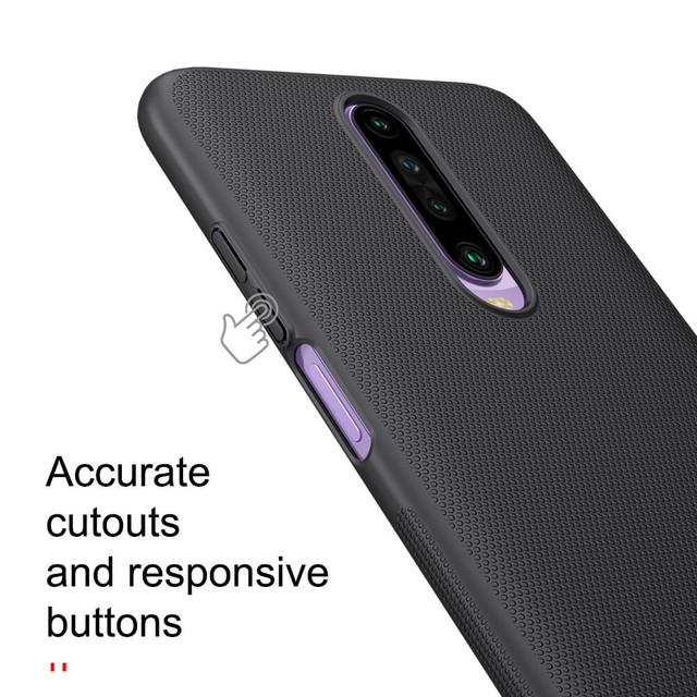 كفر موبايل Nillkin Xiaomi Redmi K30 / Poco X2 Case Mobile Cover Super Frosted Shield Hard Phone Cover with Stand  Slim Fit  - Black - SW1hZ2U6MTIyMDkx