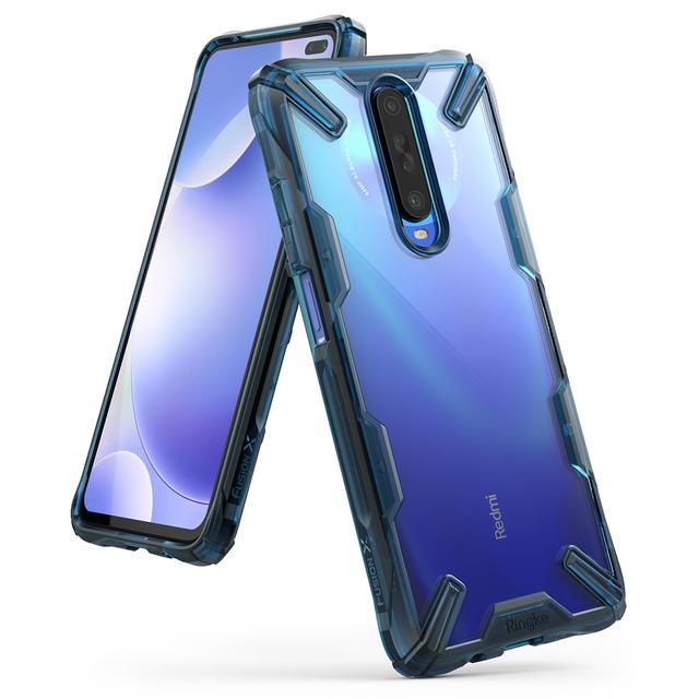 Ringke Case for Xiaomi K30 / K30 5G / Poco X2 Hard Back Cover Fusion-X Ergonomic Transparent Shock Absorption TPU Bumper ( Compatible with Xiaomi K30 / K30 5G / Poco X2 ) - Blue - Space Blue - SW1hZ2U6MTI3OTM0