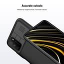 Nillkin Case for Xiaomi Poco M3 Cover Hard CamShield with Camera Slide Protective Cover [ Perfect Design Compatible with Xiaomi Poco M3 ] - Black - Black