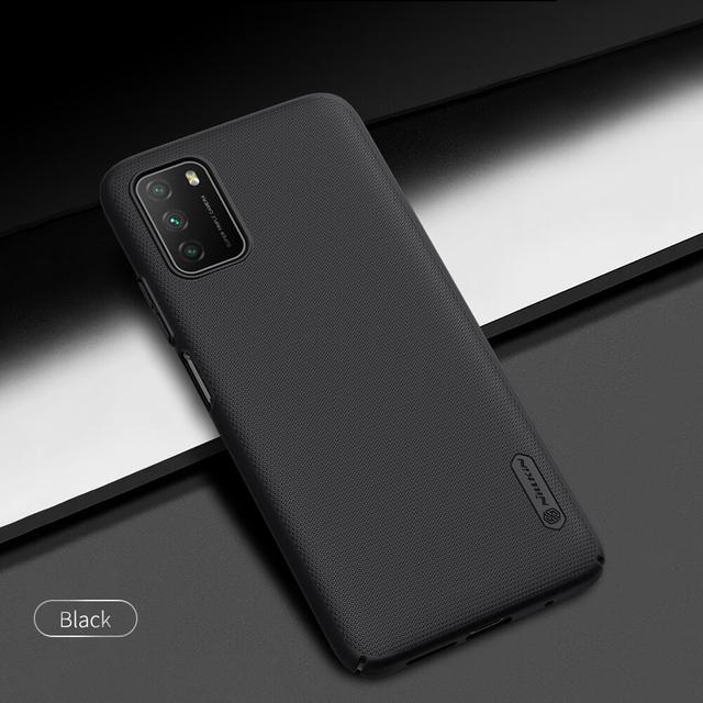 Nillkin Cover Compatible with Xiaomi Poco M3 Case Super Frosted Shield Hard Phone Cover [ Slim Fit ] [ Designed Case for Xiaomi Poco M3 ] - Black - Black - SW1hZ2U6MTIxNjk4