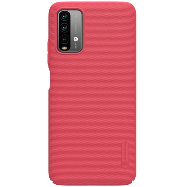 Nillkin Cover Compatible with Xiaomi Redmi 9T Case Super Frosted Shield Hard Phone Cover [ Slim Fit ] [ Designed Case for Xiaomi Redmi 9T ] - Red - Red