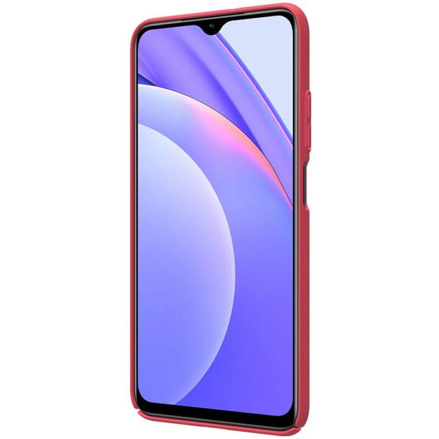 Nillkin Cover Compatible with Xiaomi Redmi 9T Case Super Frosted Shield Hard Phone Cover [ Slim Fit ] [ Designed Case for Xiaomi Redmi 9T ] - Red - Red