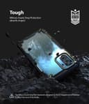 Ringke Case Compatible with Xiaomi Redmi Note 10 / 10S Hard Fusion-X Ergonomic Transparent Shock Absorption TPU Bumper [ Designed Case for Xiaomi Redmi Note 10 / 10S ] - Black - Black