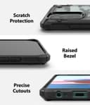 Ringke Case Compatible with Xiaomi Redmi Note 10 / 10S Hard Fusion-X Ergonomic Transparent Shock Absorption TPU Bumper [ Designed Case for Xiaomi Redmi Note 10 / 10S ] - Camo Black - Camo Black