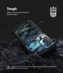 Ringke Case Compatible with Xiaomi Redmi Note 10 / 10S Hard Fusion-X Ergonomic Transparent Shock Absorption TPU Bumper [ Designed Case for Xiaomi Redmi Note 10 / 10S ] - Camo Black - Camo Black