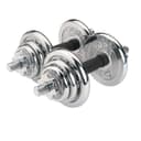 Marshal Fitness york 30kg adjustable chrome dumbbell set