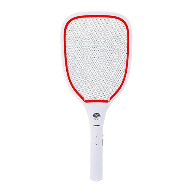 Geepas Bug Zapper Rechargeable Mosquito Killer, Fly Swatter/Killer And Bug Zapper Racket -Super-Bright Led Light To Zap In The Dark -10 Hours Working