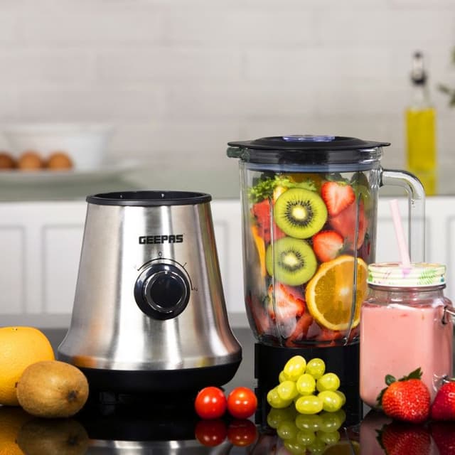 خلاط يدوي كهربائي جيباس 700 واط Geepas 1.5L Glass Jug Food Blender Smoothie Maker