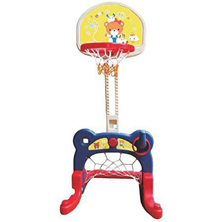 Rainbowtoys 2 In 1 Children Basketball Hoop With Indoor Football