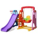 Rainbowtoys 3 In 1 Outdoor Play Structure With Slide