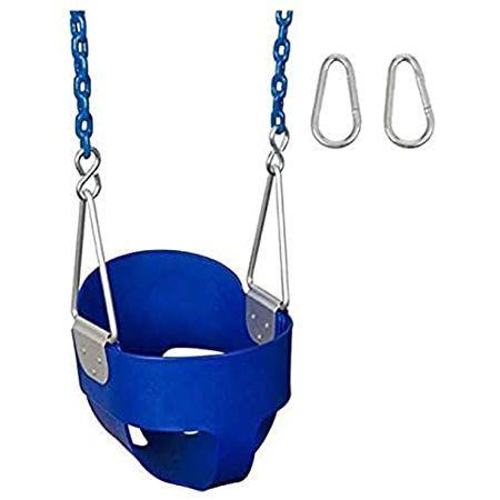 Rainbowtoys Toddler Swing Seat with Chain, Blue