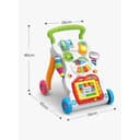 مشاية تعليم المشي للاطفال 4 عجلات هوانجر Huanger 4 Wheels Multi Functional Music Walker