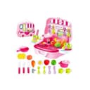 لعبة مجموعة المطبخ للأطفال 20-Piece Kitchen Suitcase Toy Playset