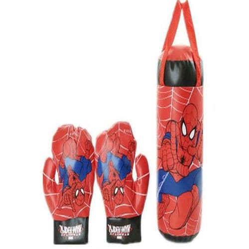 ادوات ملاكمة اطفال 3 قطع كيس ملاكمة وقفازات ملاكمة سبايدر مان Generic Punching Bag And Boxing gloves 3 Piece Sandbag Boxing Set