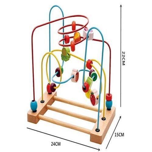 Al Ostoura Beech Fruit Beads Educational Wooden Toy - SW1hZ2U6MjIzMzAy