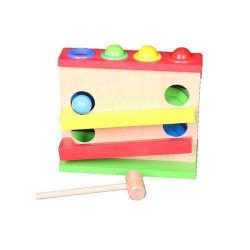 لعبة محطة الأشكال الهندسية للأطفال Al Ostoura Wooden Classic Four Play Station Game