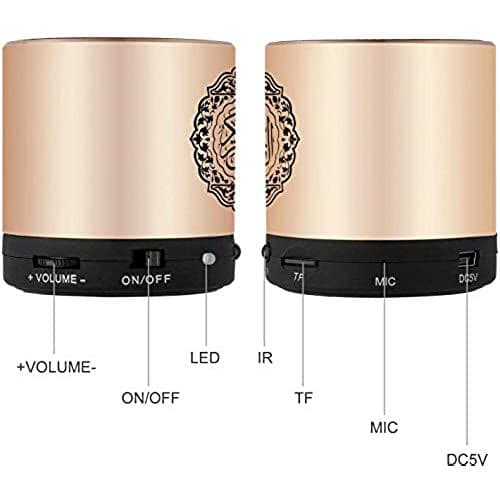 Equantu Digital Quran Speaker Fm Radio, Silver