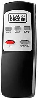 BLACK&DECKER Black+Decker 16 Inch 3 Speed Pedestal Stand Fan with Remote Control Black  FS1620R B6