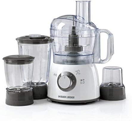 BLACK&amp;DECKER Black+Decker 400W Food Processor With Blender Mincer & Grinder White  FX400BMG B5 2 Years Warranty