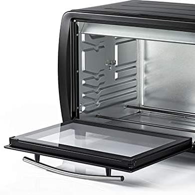BLACK&DECKER Black+Decker 35L Double Glass Multifunction Toaster Oven with Rotisserie for Toasting/ Baking/ Broiling Black  TRO35RDG B5 2 Years Warranty