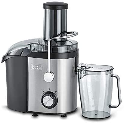 عصارة 800 واط Black+Decker Stainles Steel XL Juicer Extractor with Juice Collector
