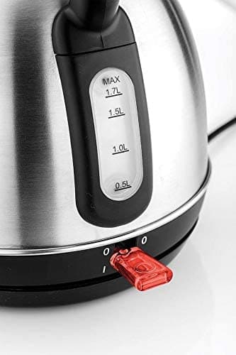 غلاية كهربائية 2200 واط Black+Decker Stainless Steel Cordless Dome Kettle
