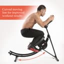 جهاز تمارين البطن قابل للطي أسود مارشال فتنس  Marshal Fitness Black Foldable Abdominal Coaster