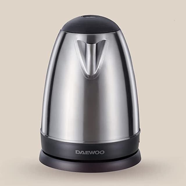 بويلر 1.7 لتر Daewoo Stainless Steel Electric Kettle with Dual Water