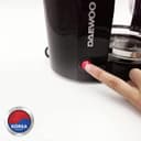 Daewoo Coffee Machine 10 Cup Coffee Maker for Drip Coffee and Espresso with 1.25L Glass Carafe 800W Korean Technology