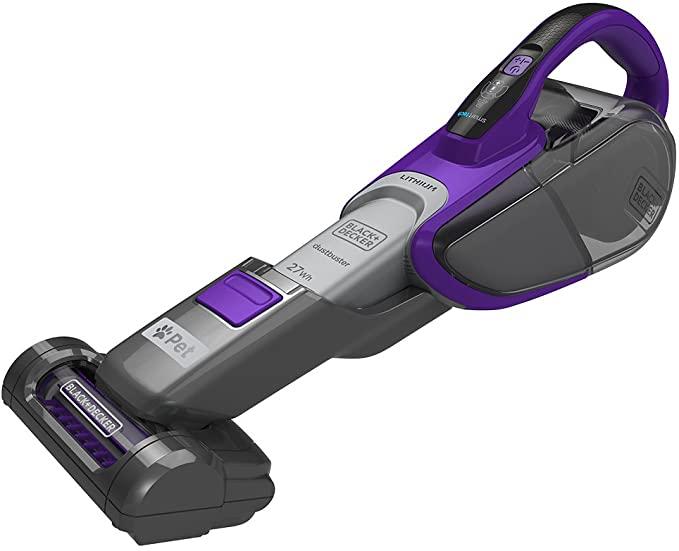 مكنسة كهربائية يدوية بلاك اند ديكر دست باستر 27 واط Black+Decker Li-Ion Cordless Smart Tech Pet Dustbuster Handheld Vacuum