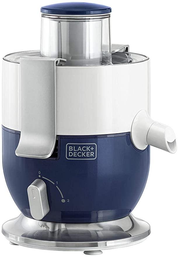 BLACK&amp;DECKER Black+Decker 1000W Compact Juicer Extractor Blue/White  JE350 B5 2 Years Warranty