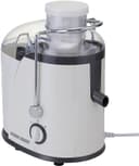 عصارة بطيئة للفواكه 400 واط 1.3 لتر أبيض بلاك اند ديكر Black+Decker White 1.3L 400W Juicer Extractor With Wide Chute