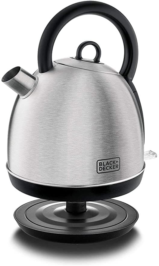 غلاية كهربائية 2200 واط Black+Decker Stainless Steel Cordless Dome Kettle