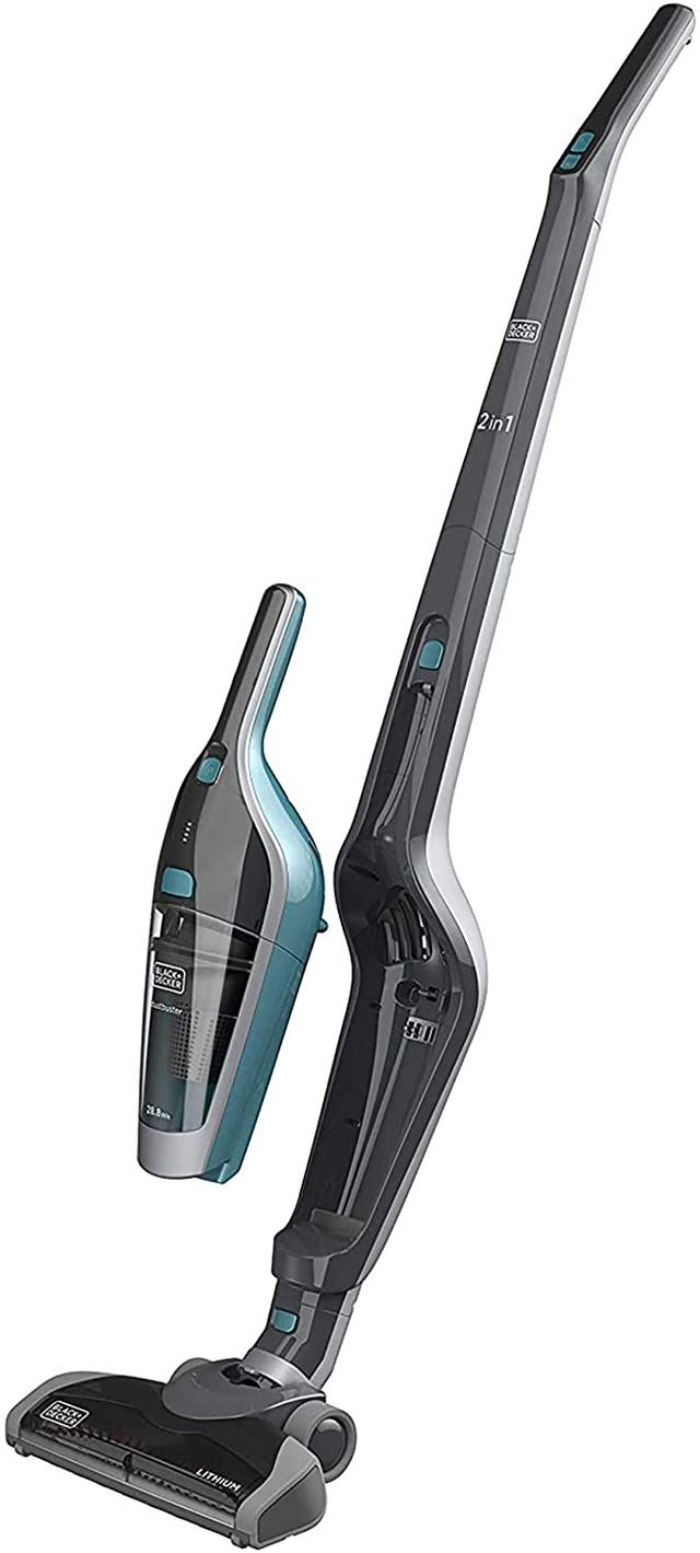 BLACK&DECKER Black+Decker 14.4V 28.8Wh 2 In 1 Cordless Stick Vacuum Cleaner Handheld Vacuum Cleaner with Docking Station Black  SVA420B B5 2 Year Warranty