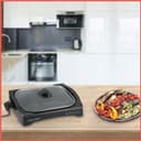 شواية كهربائية بغطاء زجاجي 2200 واط Black+Decker Open Flat Grill With Glass Lid