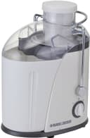 عصارة بطيئة للفواكه 400 واط 1.3 لتر أبيض بلاك اند ديكر Black+Decker White 1.3L 400W Juicer Extractor With Wide Chute