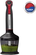 خلاط يدوي 400 واط Daewoo 4-in-1 Stainless Steel Hand Blender with Chopper and Whisk