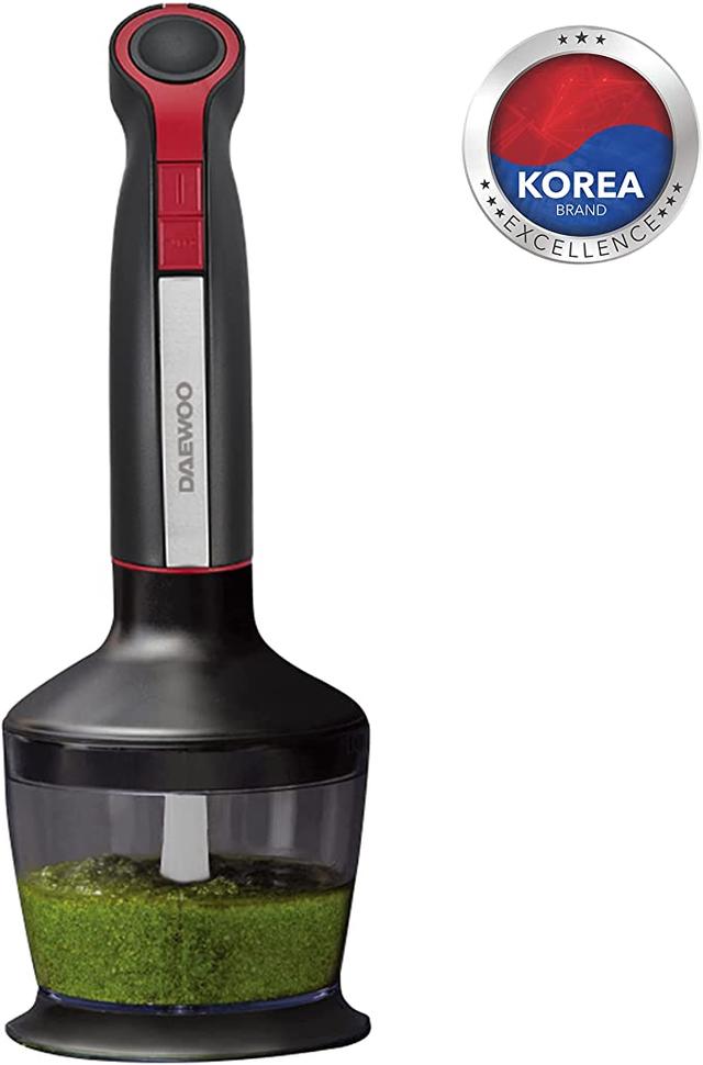 خلاط يدوي 400 واط Daewoo 4-in-1 Stainless Steel Hand Blender with Chopper and Whisk - SW1hZ2U6MTY4MTY0