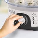 BLACK&amp;DECKER Black+Decker 775W 10 Liter 3 Tier Food Steamer with Timer White  HS6000 B5 2 Years Warranty