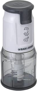 BLACK&amp;DECKER Black+Decker 500W Dual Blade Vertical Chopper with Ice Crusher White  FC300 B5 2 Years Warranty - 128720