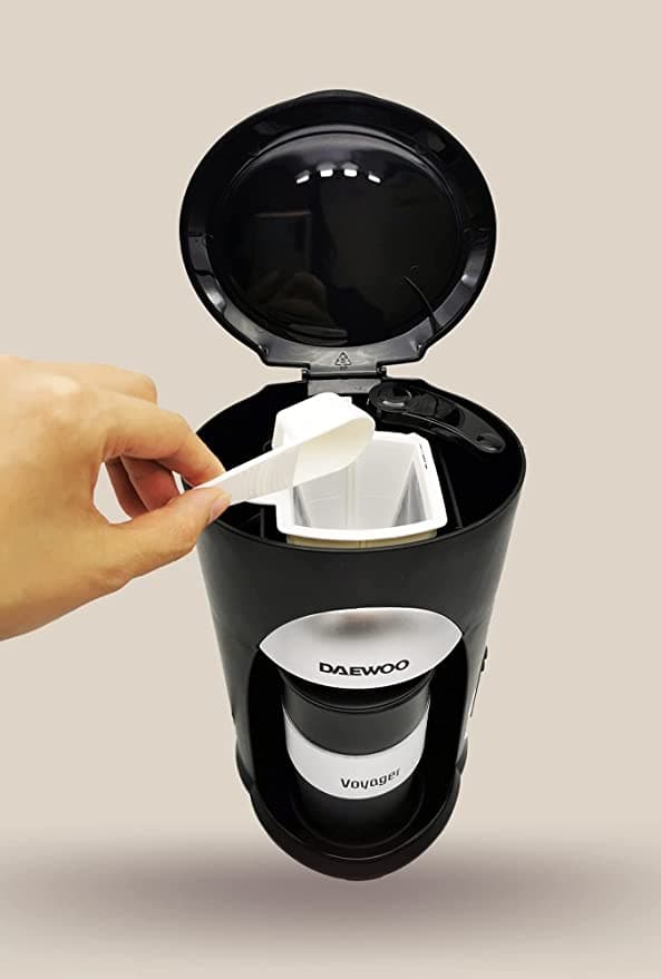 ماكينة قهوة 500واط Daewoo Portable Coffee Machine Single Cup Coffee Maker for Drip Coffee and Espresso with Travel Mug Korean Technology DCM9010